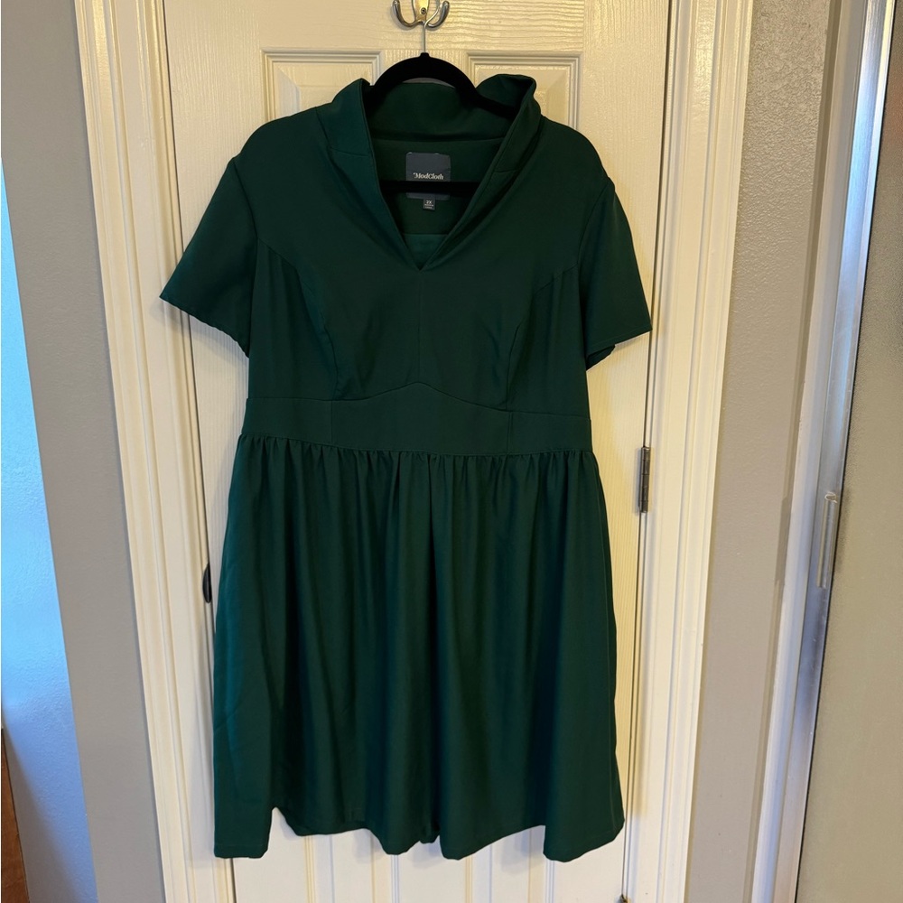 Dark green ModCloth 2x dress